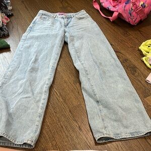 edikted low rise blue jeans